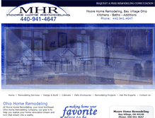 Tablet Screenshot of mooreremodeling.com